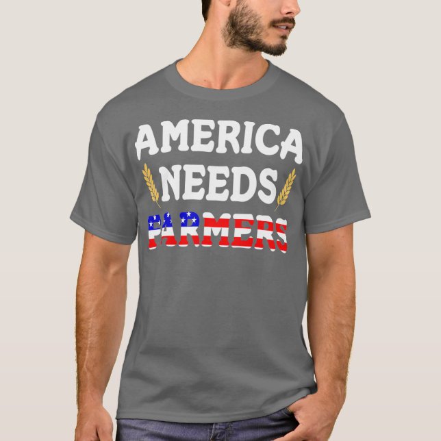 Camiseta Estados Unidos Necesita Agricultores Orgullosos De (Anverso)