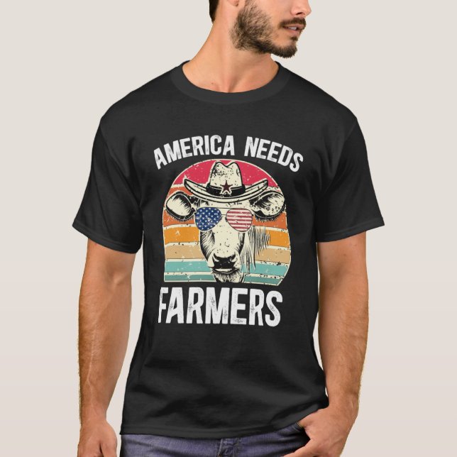 Camiseta Estados Unidos Necesita Agricultores Que Apoyen La (Anverso)