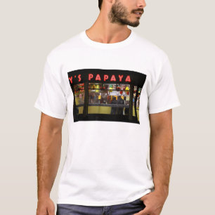 Camiseta Estados Unidos, Nueva York. Gray's Papaya: ventana