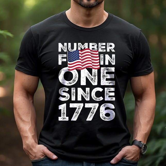 Camiseta Estados Unidos número uno desde el patriótico 1776 (Subido por el creador)