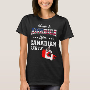 Camiseta Estados Unidos Partes Canadá Mapa bandera de Estad