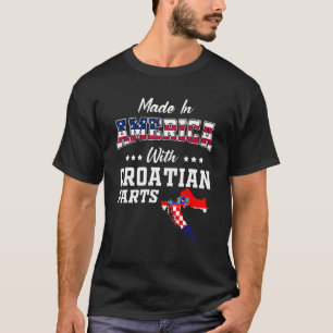 Camiseta Estados Unidos Partes croatas Croacia Mapa el ince