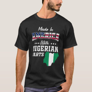 Camiseta Estados Unidos Partes de Nigeria Mapa de Nigeria A