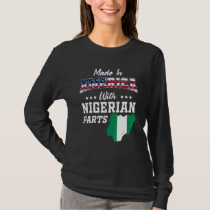 Camiseta Estados Unidos Partes de Nigeria Mapa de Nigeria A