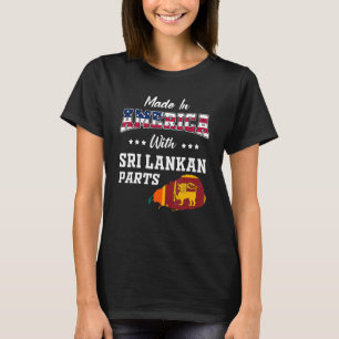 Camiseta Estados Unidos Partes de Sri Lanka mapa de Sri Lan