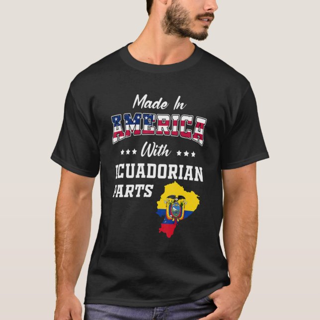 Camiseta Estados Unidos Partes ecuatorianas Ecuador Mapa la (Anverso)
