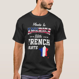 Camiseta Estados Unidos Partes Francesas Mapa Francia Mapa 