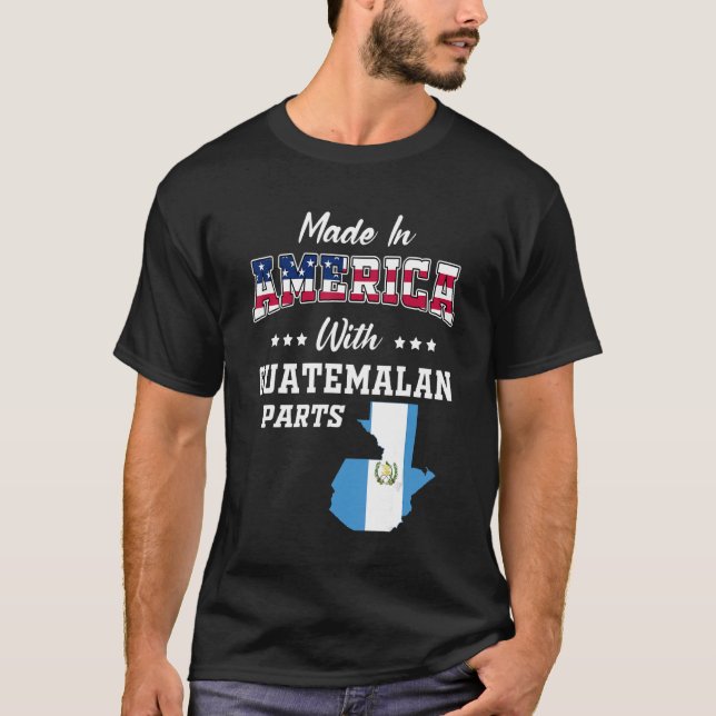 Camiseta Estados Unidos Partes Guatemala Mapa Guatemala Ban (Anverso)