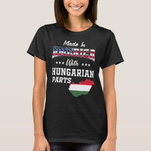 Camiseta Estados Unidos Partes Húngaras Hungría Mapa de las