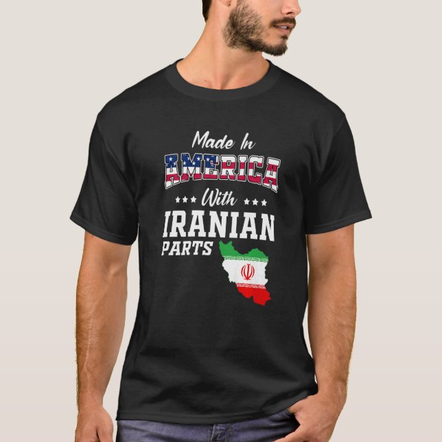 Camiseta Estados Unidos Partes Iraníes Mapa Irán Antecedent (Anverso)
