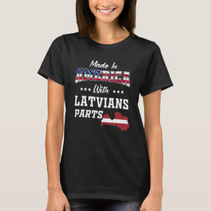 Camiseta Estados Unidos Partes Letonia Mapa Antecedentes De