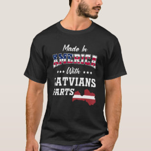Camiseta Estados Unidos Partes Letonia Mapa Antecedentes De