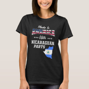 Camiseta Estados Unidos Partes Nicaragua mapa de Nicaragua 