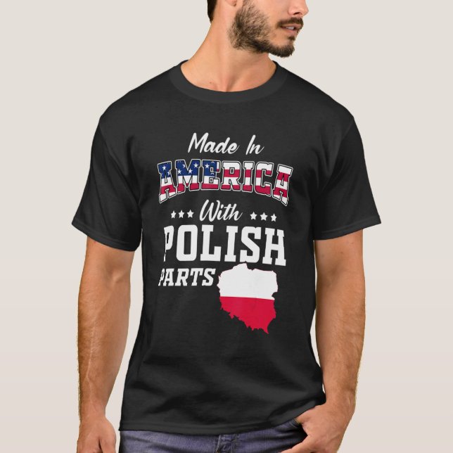 Camiseta Estados Unidos Partes polacas Polonia Mapa ascende (Anverso)