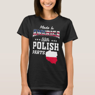 Camiseta Estados Unidos Partes polacas Polonia Mapa ascende