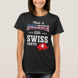 Camiseta Estados Unidos Partes suizas Suiza Mapa las rocas 