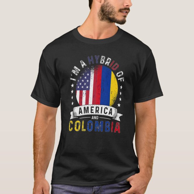 Camiseta Estados Unidos Patriota Colombia Bandera Americana (Anverso)