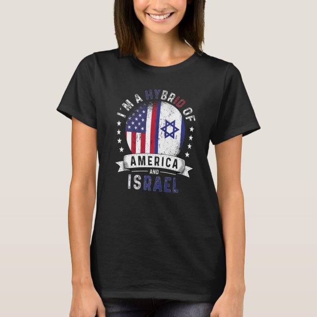 Camiseta Estados Unidos Patriota Israel Bandera Israelí Est (Anverso)