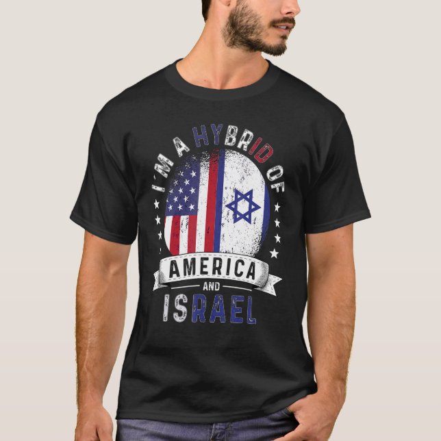 Camiseta Estados Unidos Patriota Israel Bandera Israelí Est (Anverso)