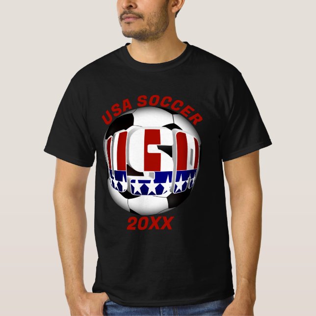 Camiseta Estados Unidos Patriotic SOCCER Sports (Anverso)