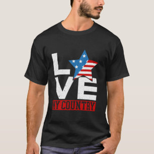 Camiseta Estados Unidos Patriótico Amo La Bandera De Estado