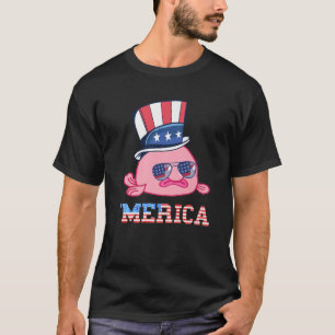 Camiseta Estados Unidos Patriótico Blobfish Bandera Estado