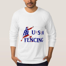 Estados Unidos Patriótico Esgrima En Garde Deporte