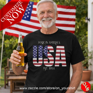 Camiseta Estados Unidos Patriótico hecho en América