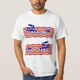 Camiseta Estados Unidos Patriótico Natación Deportiva