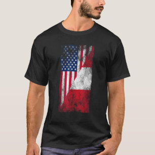 Camiseta Estados Unidos Perú Bandera Estados Unidos Peruano