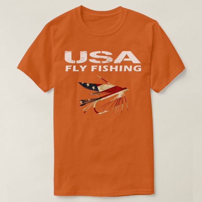 Camiseta Estados Unidos pesca con mosca por personas que pe (Diseño del anverso)