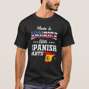 Camiseta Estados Unidos Piezas Españolas España Mapa Antece