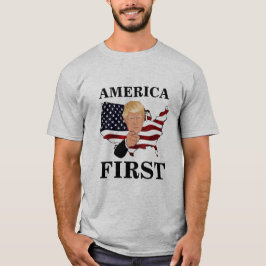 Camiseta Estados Unidos primero: Donald Trump