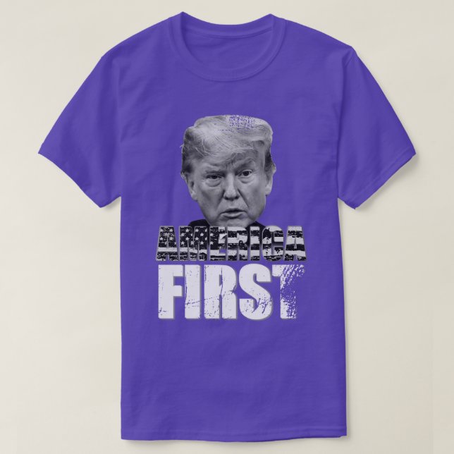 Camiseta Estados Unidos primero Trump (Diseño del anverso)