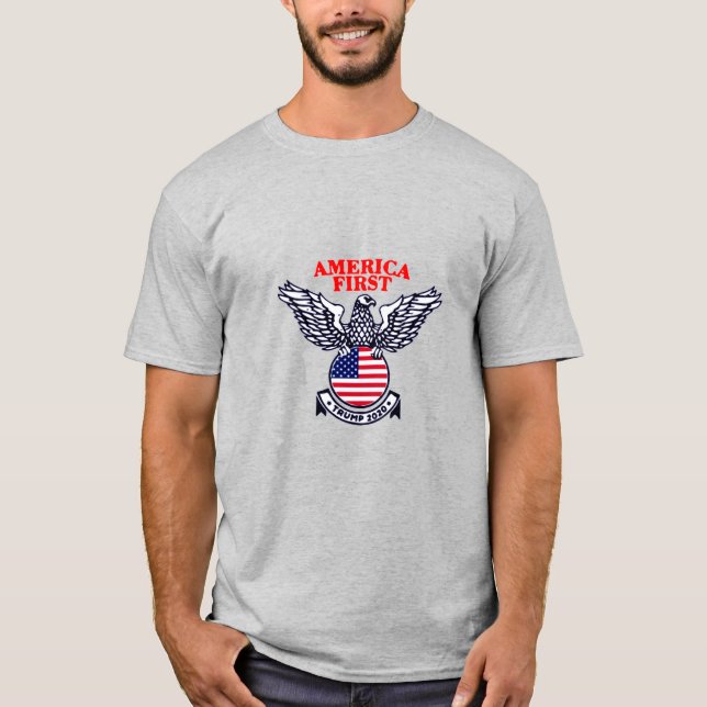 Camiseta Estados Unidos primero Trump 2020 (Anverso)