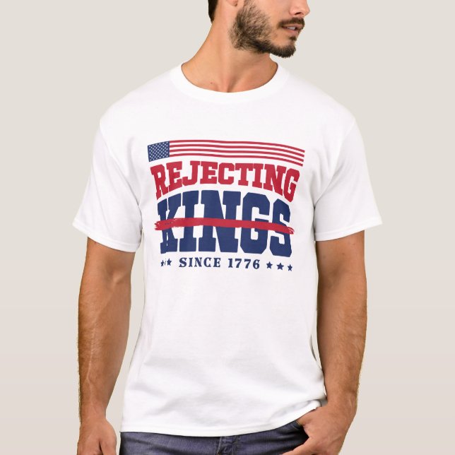 Camiseta Estados Unidos rechaza a los reyes desde el azul b (Anverso)