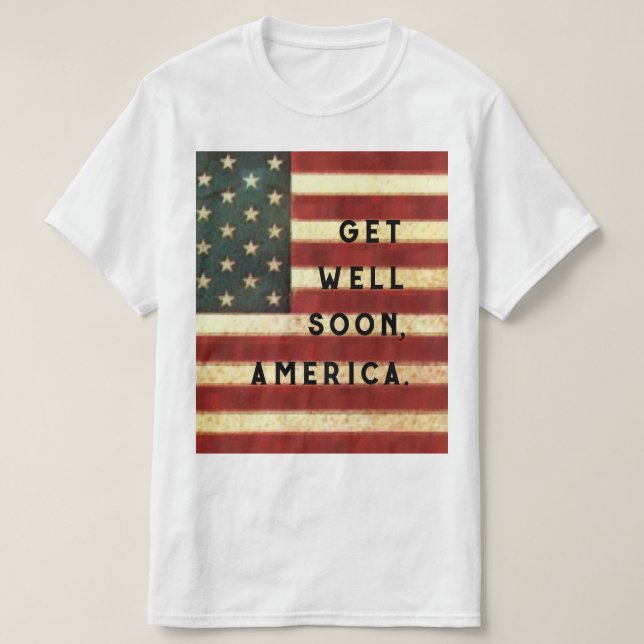 Camiseta Estados Unidos resiste protesta para salvar la dem (Diseño del anverso)