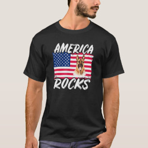 Camiseta Estados Unidos Rocea La Bandera Estadounidense El