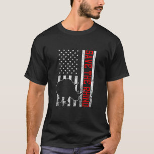 Camiseta Estados Unidos salva al rinoceronte de los derecho