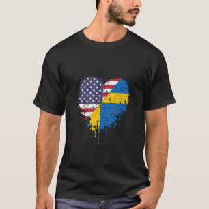 Camiseta Estados Unidos Sueco Estadounidenses Estadounidens