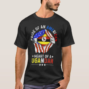 Camiseta Estados Unidos ugandés Orgullo extranjero Uga