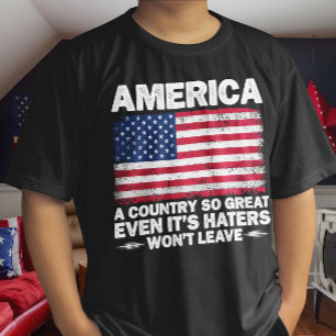 Camiseta Estados Unidos Un País Tan Grande Como La Bandera