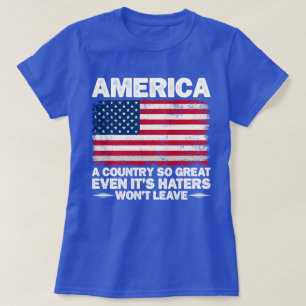 Camiseta Estados Unidos Un País Tan Grande Como La Bandera