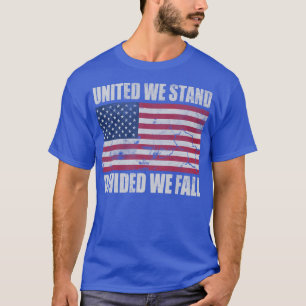 Camiseta Estados Unidos Unidos nos mantenemos divididos cae