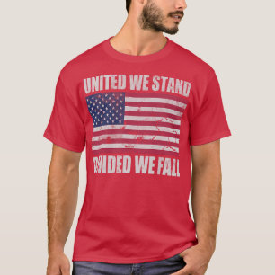 Camiseta Estados Unidos Unidos nos mantenemos divididos cae