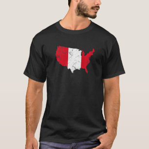 Camiseta Estados Unidos vintage con raíces peruanas de band