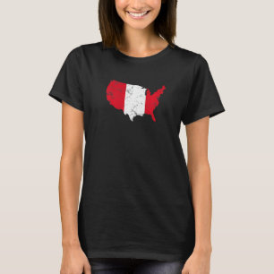 Camiseta Estados Unidos vintage con raíces peruanas de band