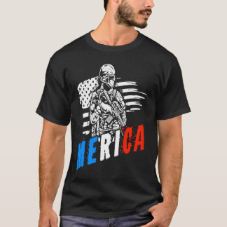 Camiseta Estados Unidos vintage Estados Unidos soldados de 