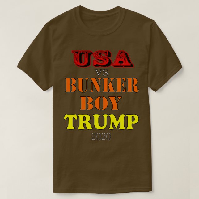 Camiseta Estados Unidos vs Bunker Boy Trump 2020 (Diseño del anverso)