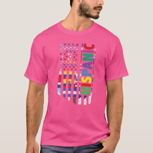 Camiseta Estados Unidos Y Países Latinoamericanos La Marcan